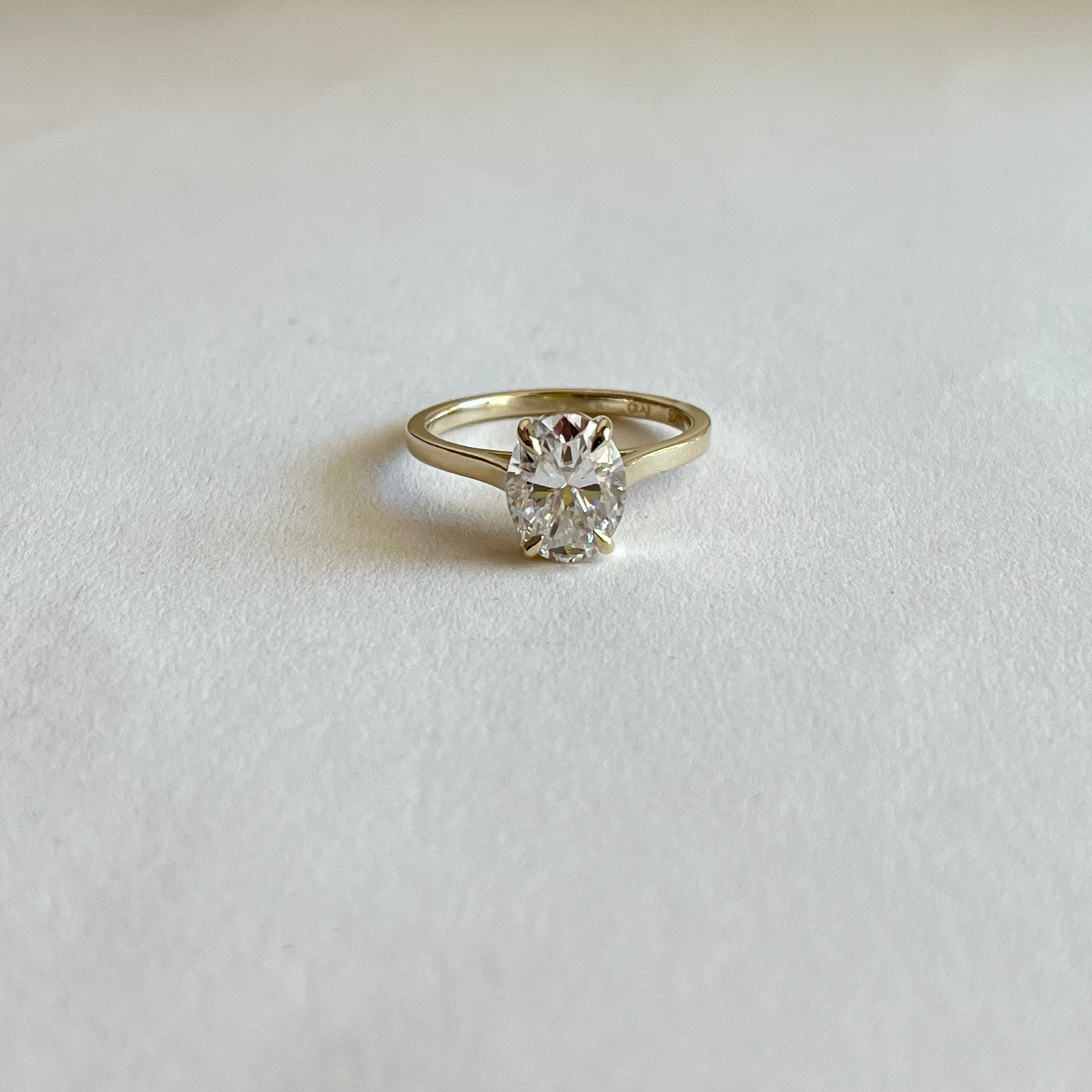 Oval Solitaire Ring