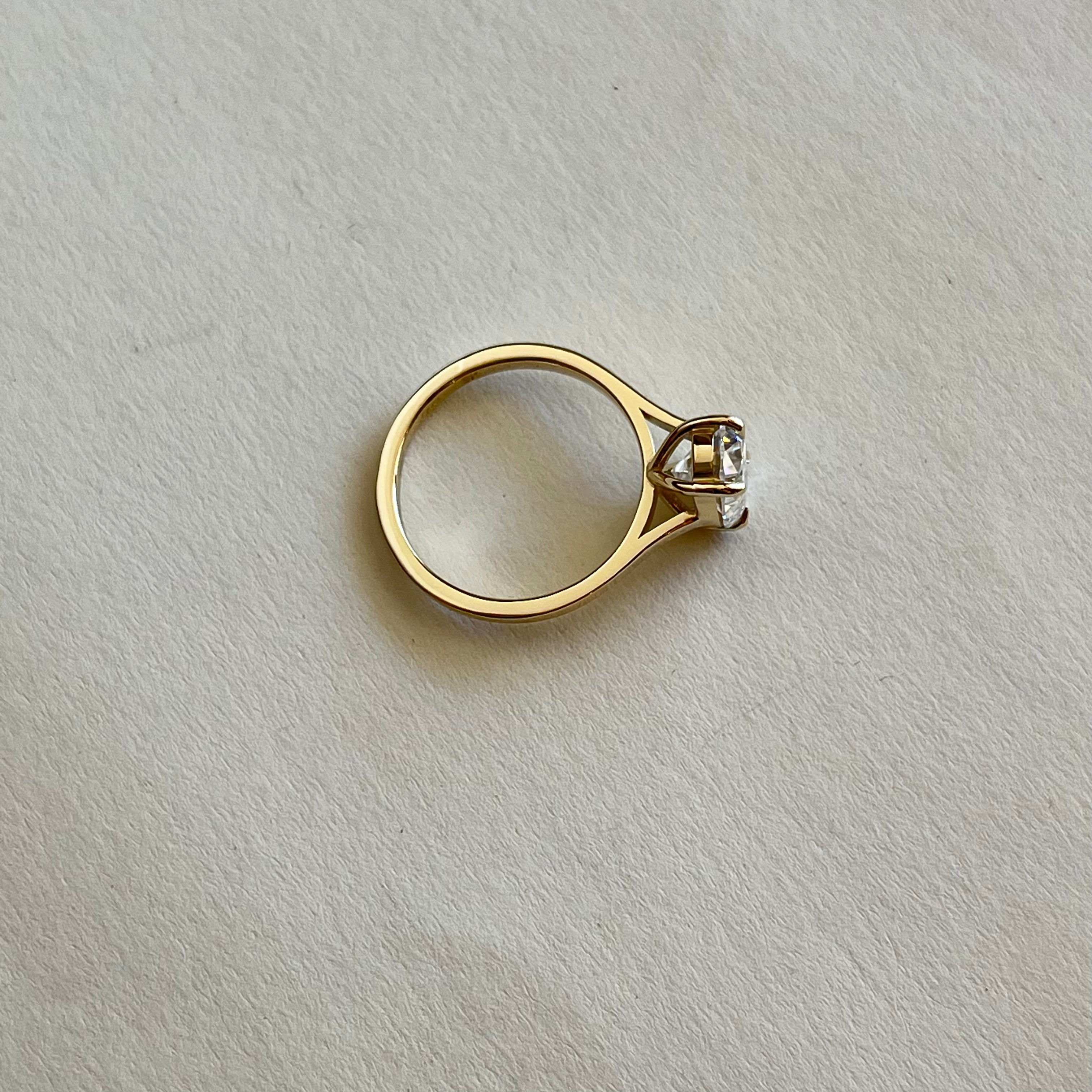 Oval Solitaire Ring