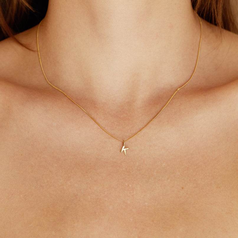 Single Initial Necklace