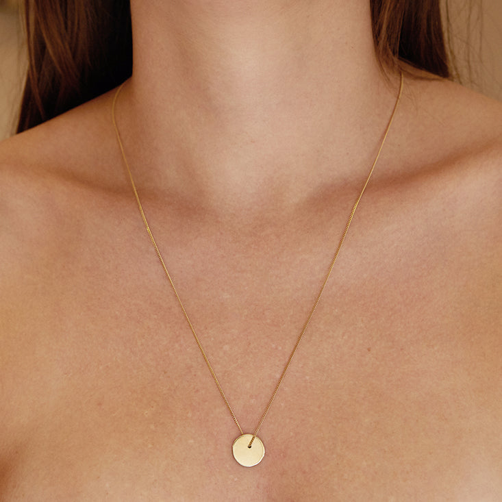 Solid Disc Necklace