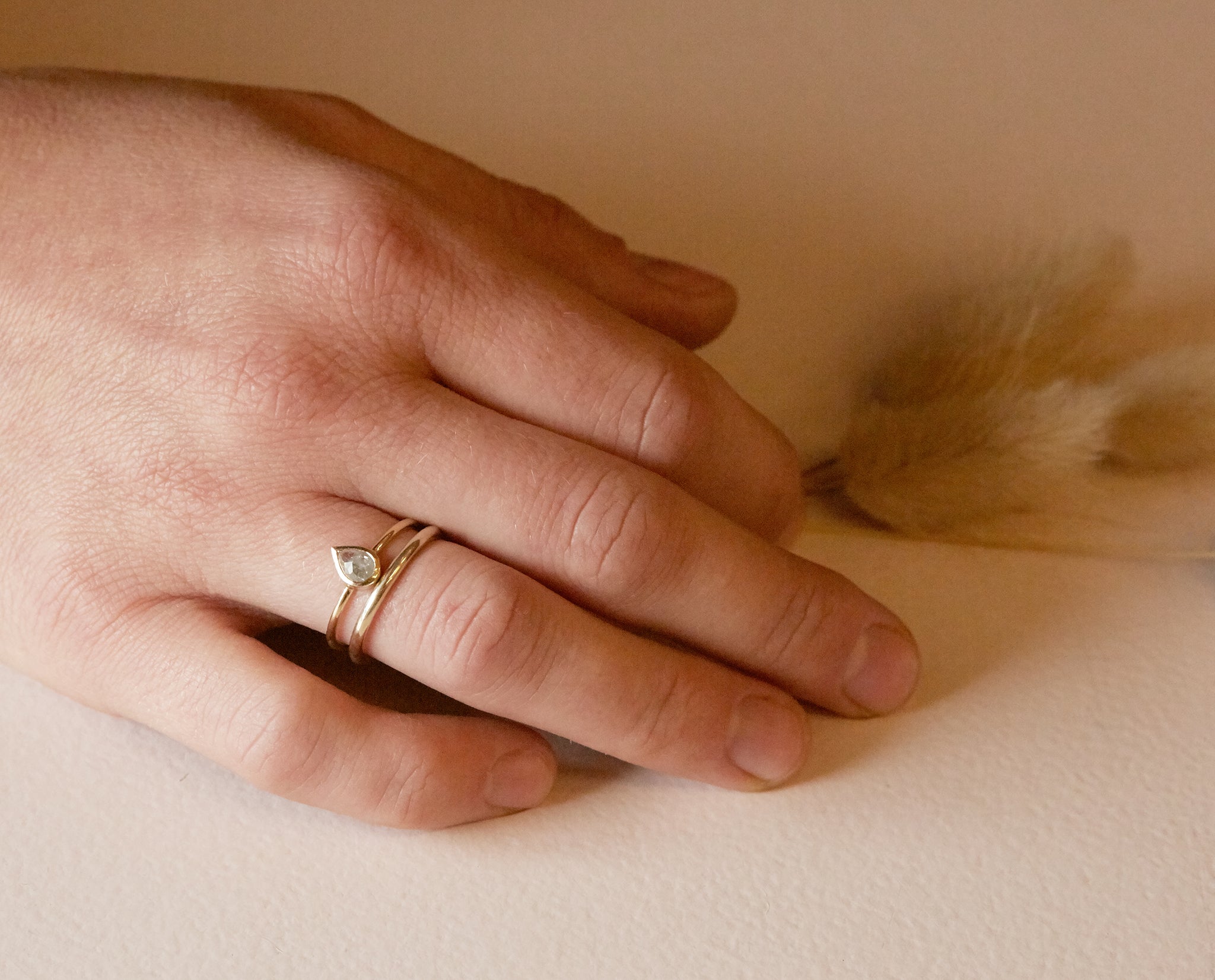 9ct Gold Round Wire Band
