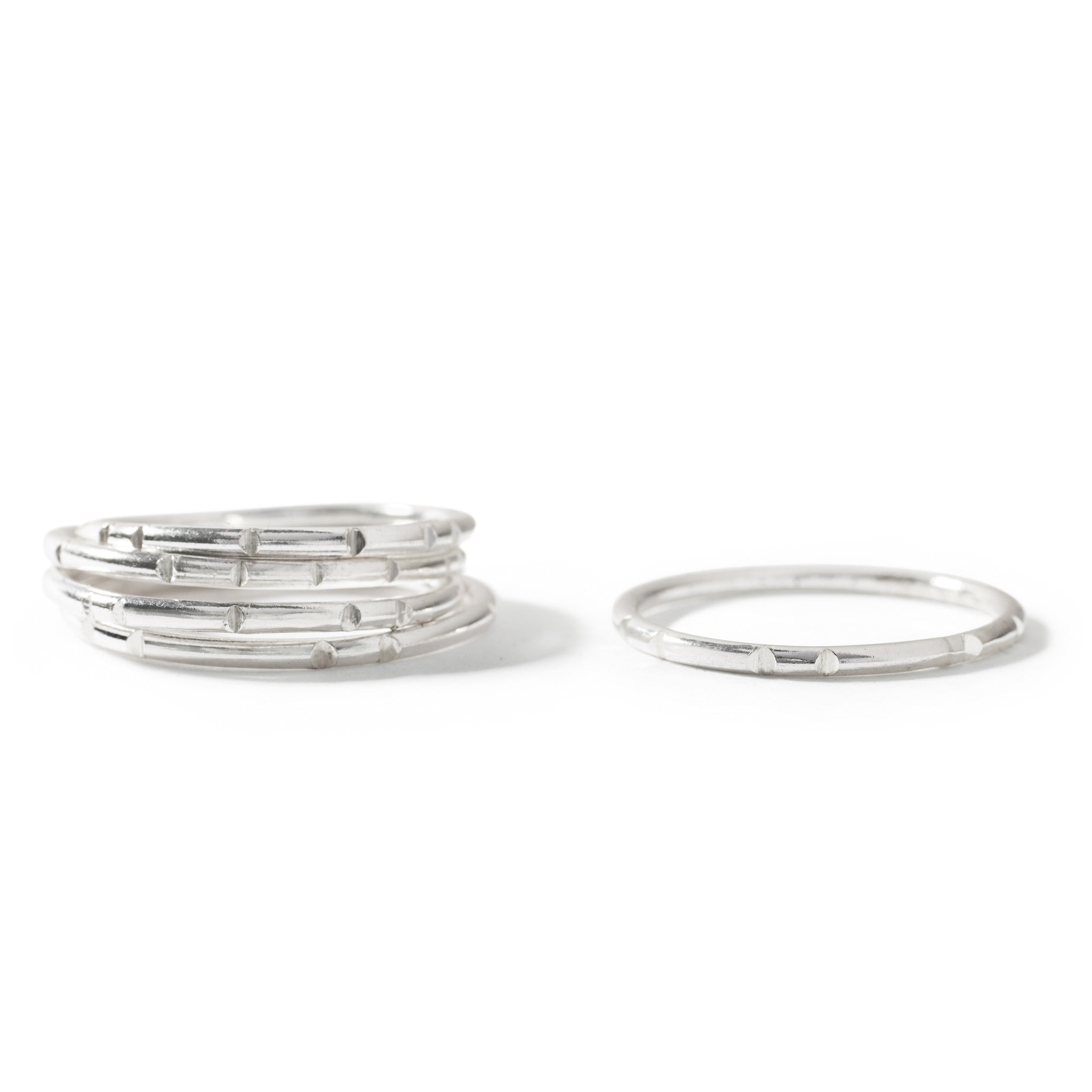 Textured Stack Ring